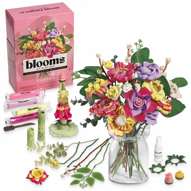 🎄Last Day 50% OFF💐Blooms Meadow Bouquet Kit - Doh Bouquet Assortment- Floral Crafts for Adults & Teens