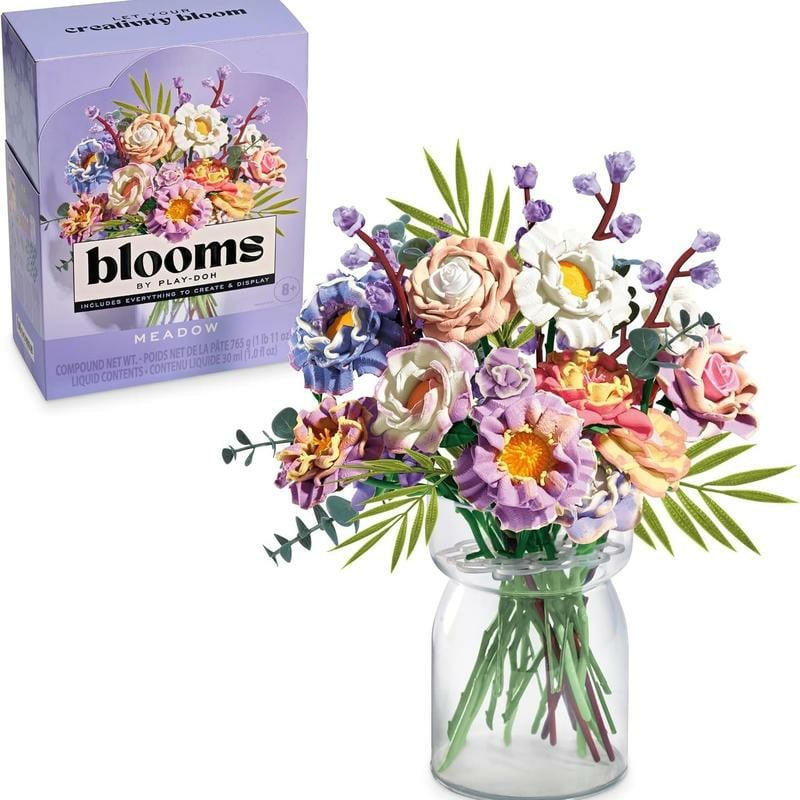 🎄Last Day 50% OFF💐Blooms Meadow Bouquet Kit - Doh Bouquet Assortment- Floral Crafts for Adults & Teens